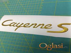 Porsche Cayenne S GTS - stiker znak